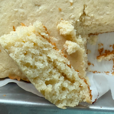 Masa Harina Cornbread, finer than making with cornmeal.